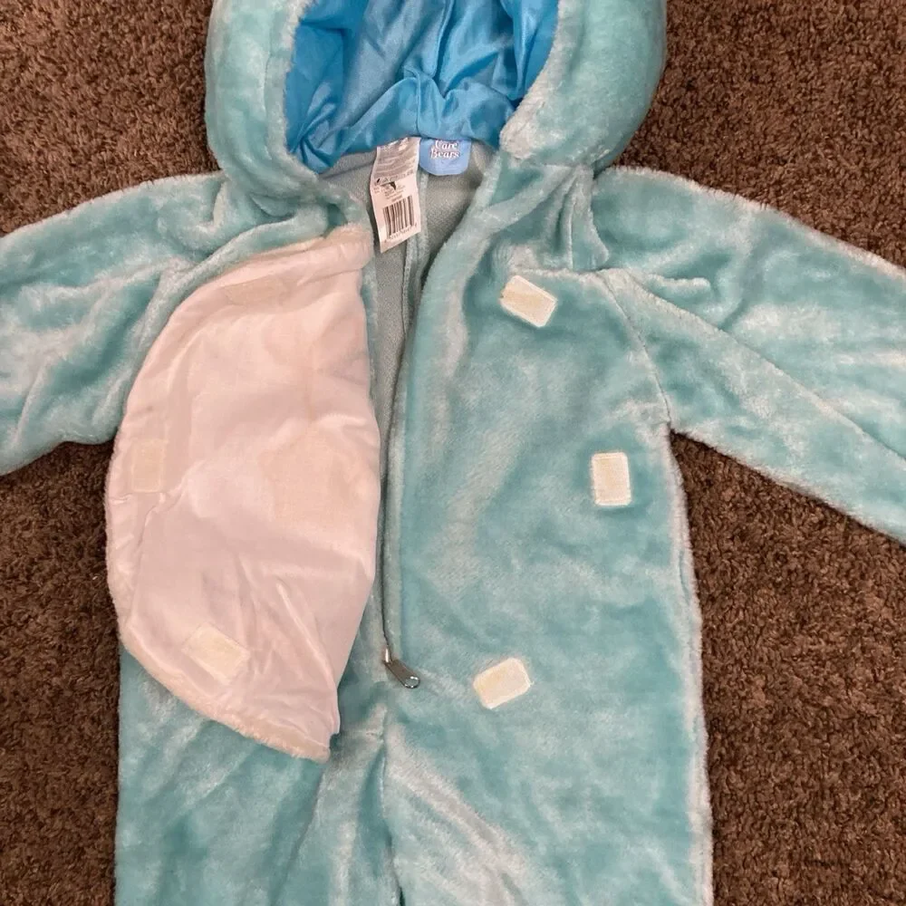 VTG Care Bears Moon Bedtime Bear Blue One Piece Costume Toddler Size 2T-4T